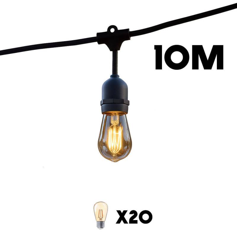 Lumisky LICHTERKETTE Schwarz