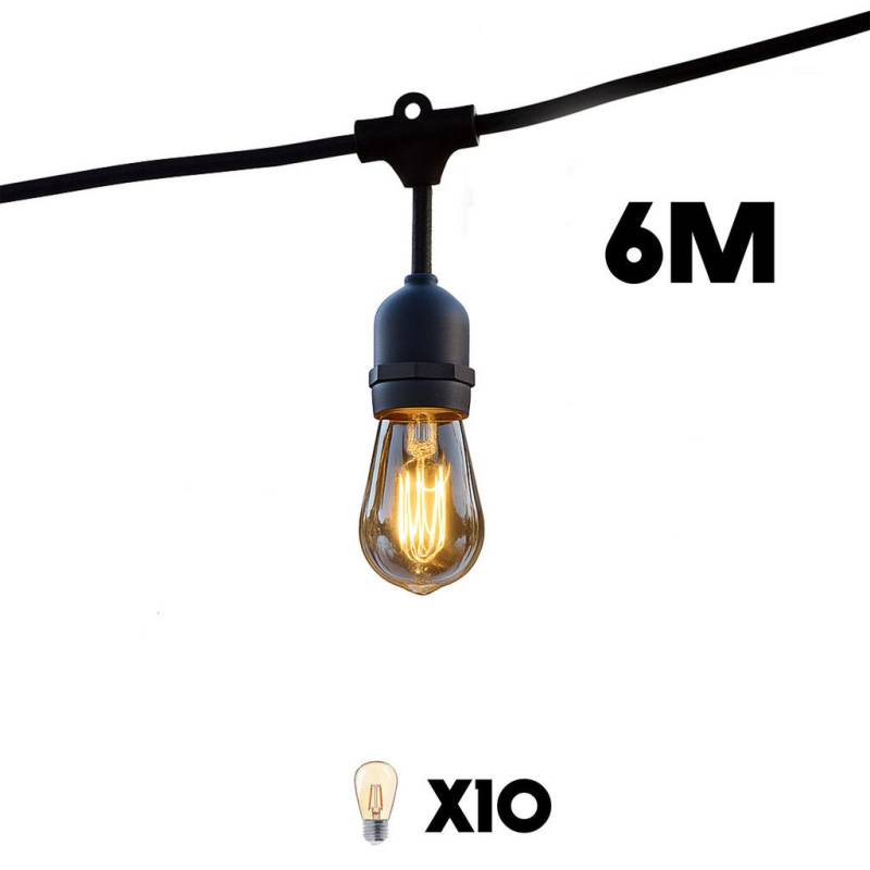 Lumisky LICHTERKETTE Schwarz