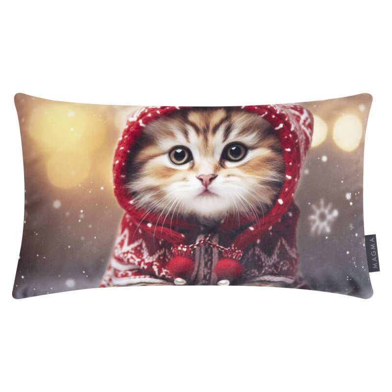 MAGMA Heimtex - Kissen - XMAS PUPPIES - 30x50 cm - Norway