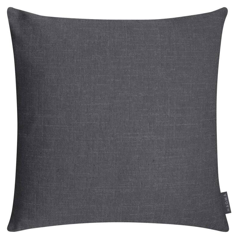 MAGMA Heimtex - Kissenhülle RIVA - 50 x 50 cm - Anthrazit - Baumwolle/Polyester