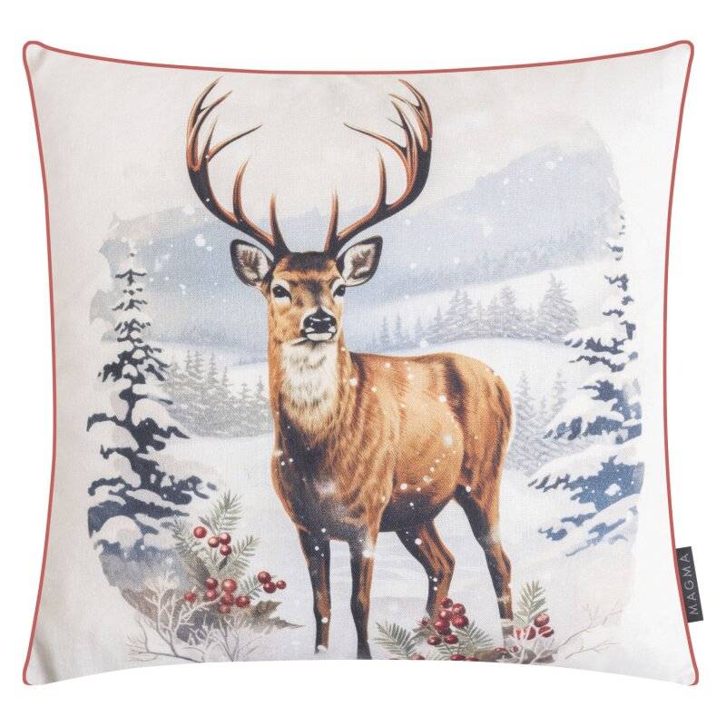 MAGMA Heimtex - Kissenhülle - SILVA - 45x45 cm - Hirsch