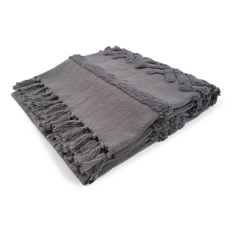 MAGMA Heimtex - Plaid 130x170cm - ADARA - Anthrazit