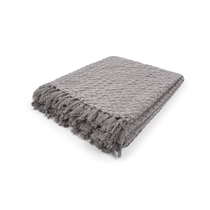 MAGMA Heimtex - Plaid 135x170cm - TARA - Anthrazit