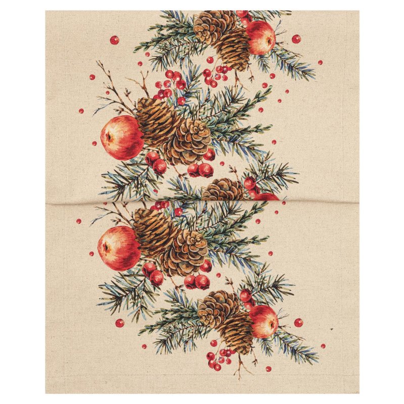 MAGMA Heimtex - Tischläufer 40x145cm- COUNTRY XMAS - Apfel - Natur MAGMA Heimtex - Tischläufer 40x145cm- COUNTRY XMAS - Apfel - Natur