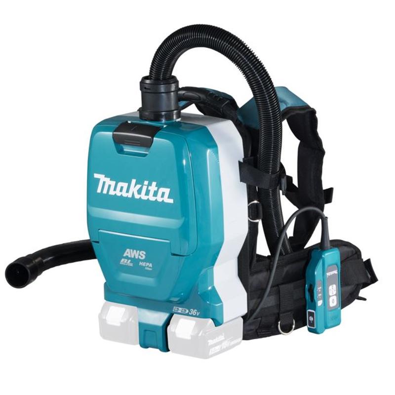 MAKITA Akku-Rucksack Staubsauger 2x18 V mit Bluetooth (ohne Akku, ohne Ladegerät) - DVC265ZXU von MAKITA