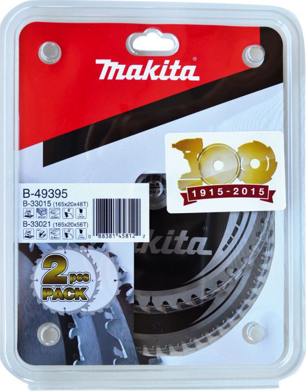 MAKITA HM-Sägeblatt-Set 165mm 2Stk. (B-49395) von MAKITA-Zubehör