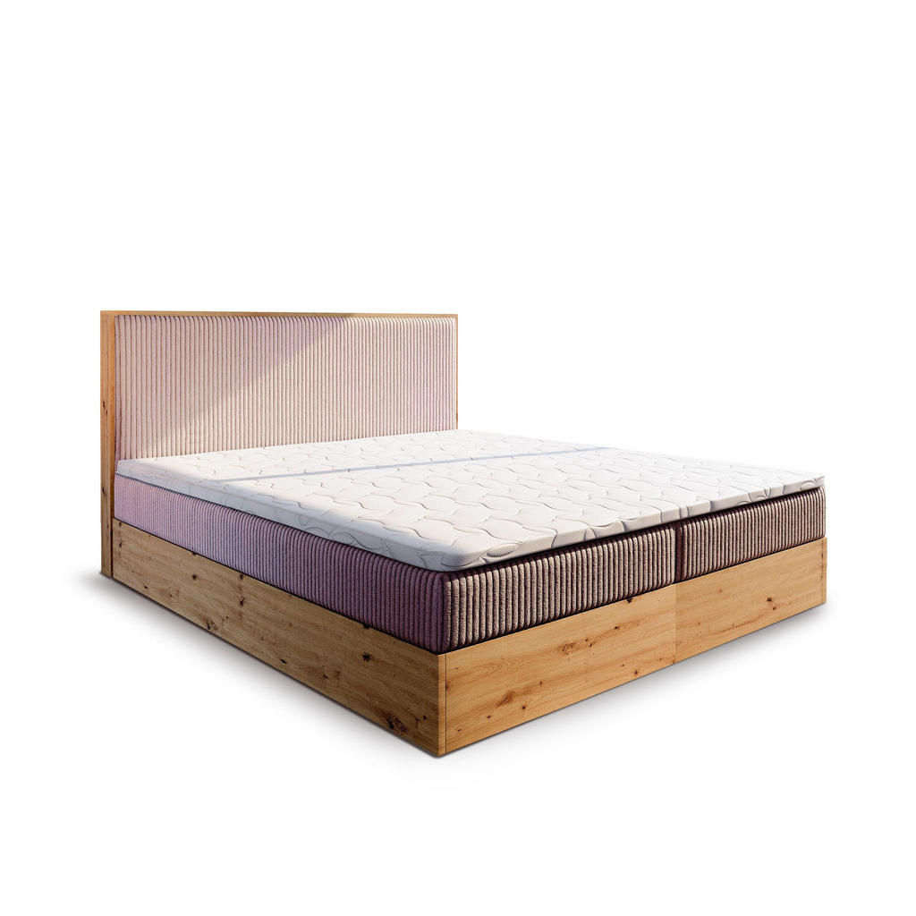 Masseno Boxbett, Rosa, Holz, H2 + H3, 140x200 cm, Schlafzimmer, Betten, Boxspringbetten Masseno Boxbett, Rosa, Holz, H2 + H3, 140x200 cm, Schlafzimmer, Betten, Boxspringbetten von MASSENO