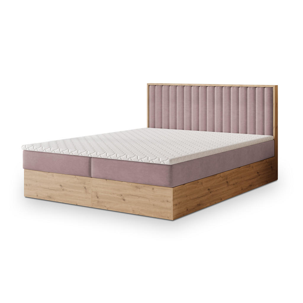 Masseno Boxbett, Rosa, Holz, 140x200 cm, Schlafzimmer, Betten, Boxspringbetten Masseno Boxbett, Rosa, Holz, 140x200 cm, Schlafzimmer, Betten, Boxspringbetten von MASSENO
