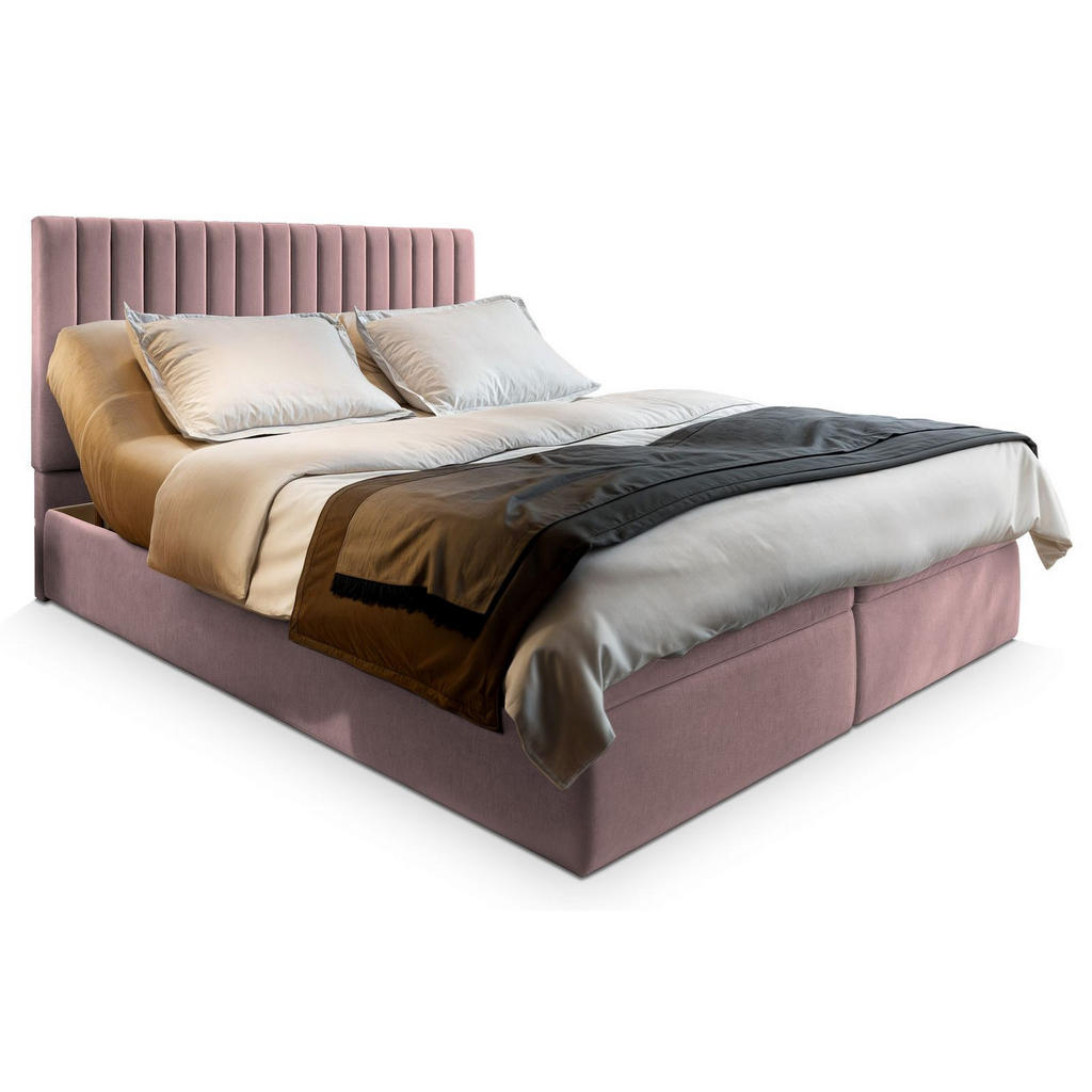 Masseno Boxbett, Rosa, Holz, H2 + H3, 140x200 cm, Schlafzimmer, Betten, Boxspringbetten Masseno Boxbett, Rosa, Holz, H2 + H3, 140x200 cm, Schlafzimmer, Betten, Boxspringbetten von MASSENO
