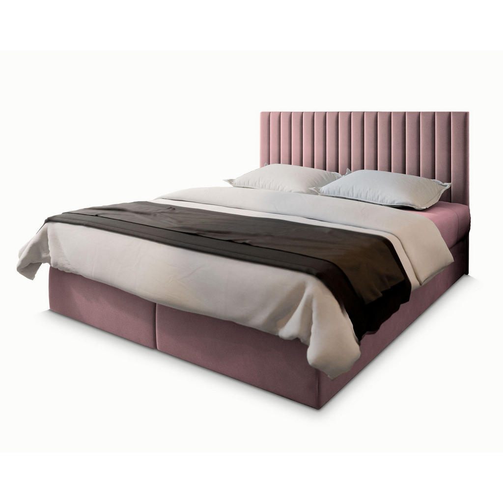 Masseno Boxbett, Rosa, Holz, H2 + H3, 160x200 cm, Schlafzimmer, Betten, Boxspringbetten Masseno Boxbett, Rosa, Holz, H2 + H3, 160x200 cm, Schlafzimmer, Betten, Boxspringbetten von MASSENO