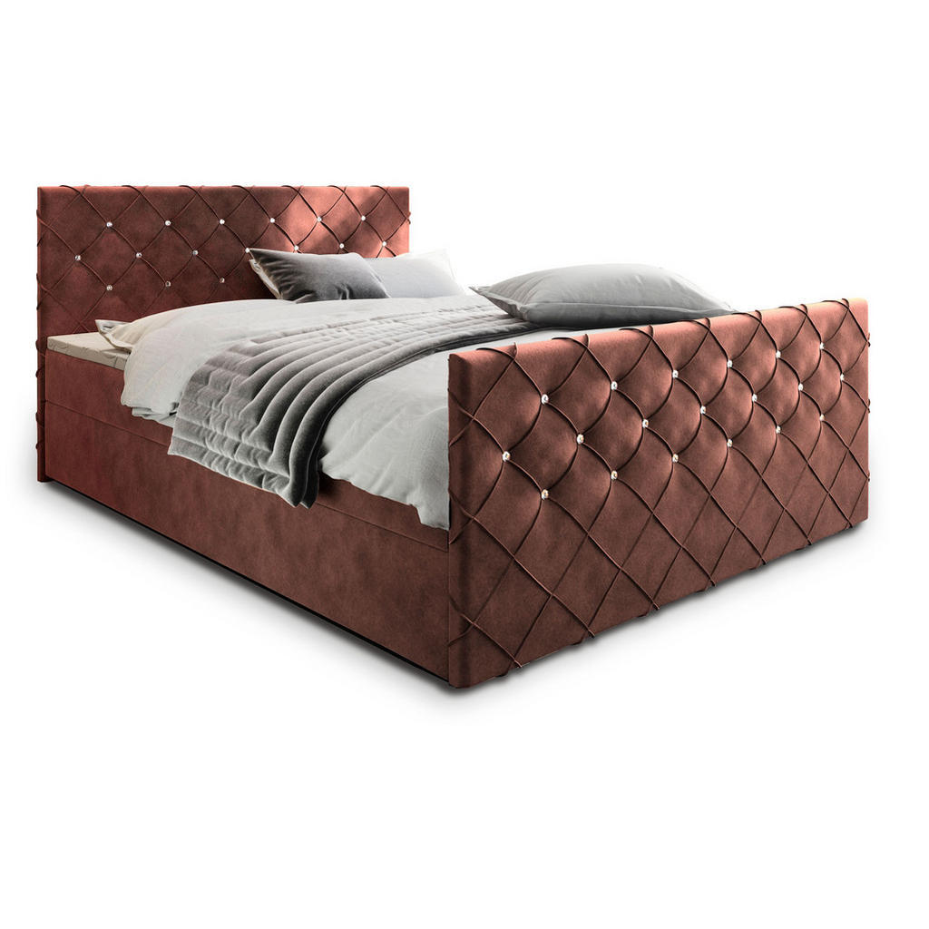 Masseno Boxbett, Rosa, Holz, H2 + H3, 160x200 cm, Schlafzimmer, Betten, Boxspringbetten Masseno Boxbett, Rosa, Holz, H2 + H3, 160x200 cm, Schlafzimmer, Betten, Boxspringbetten von MASSENO