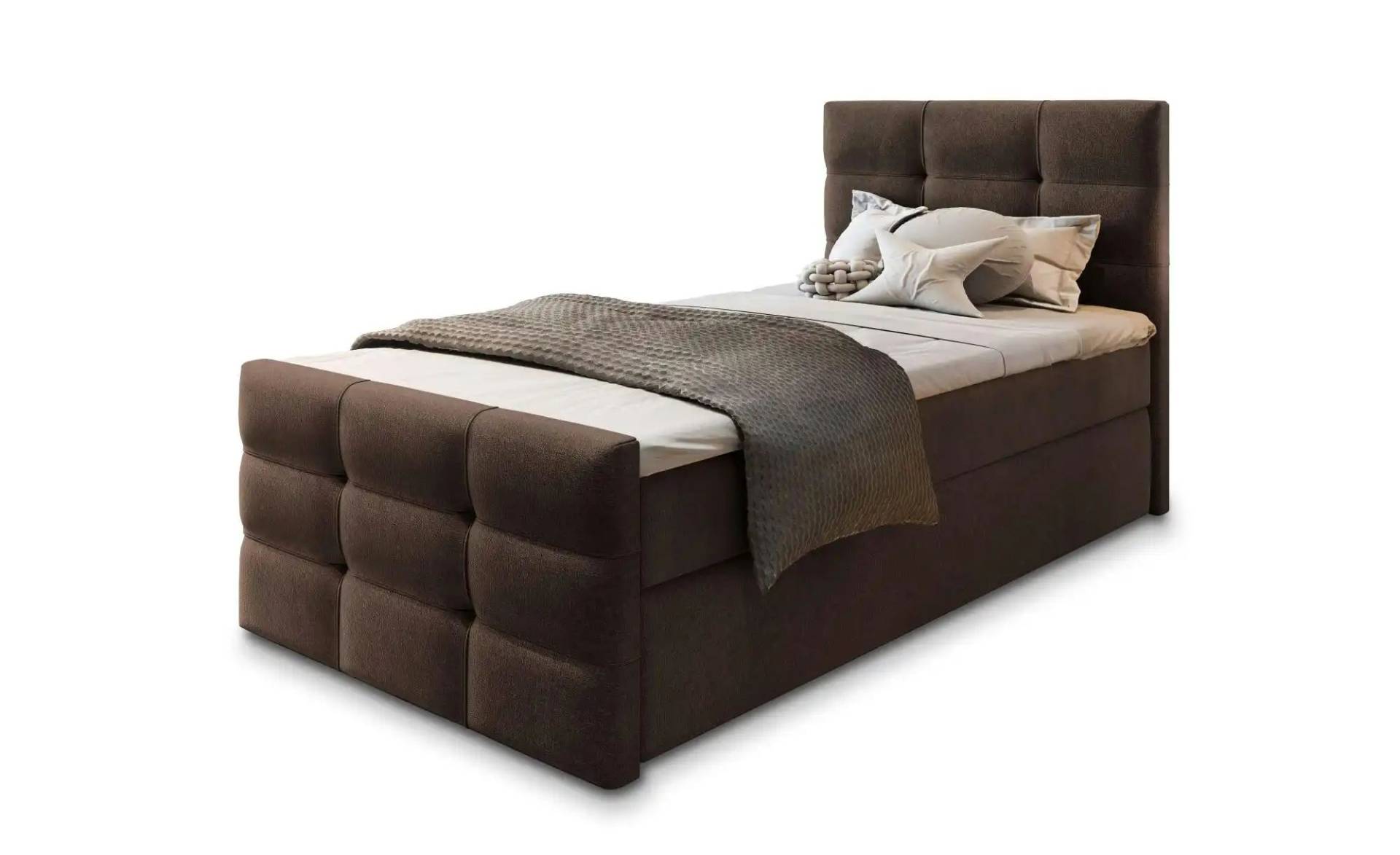 MASSENO Boxbett mit Bettkasten Amon ¦ braun ¦ Maße (cm): B: 100 H: 98 Betten > Polsterbetten - Höffner