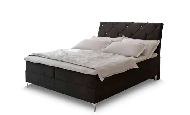 MASSENO Boxbett mit Bettkasten Macon ¦ schwarz ¦ Maße (cm): B: 140 H: 118 Betten > Polsterbetten - Höffner