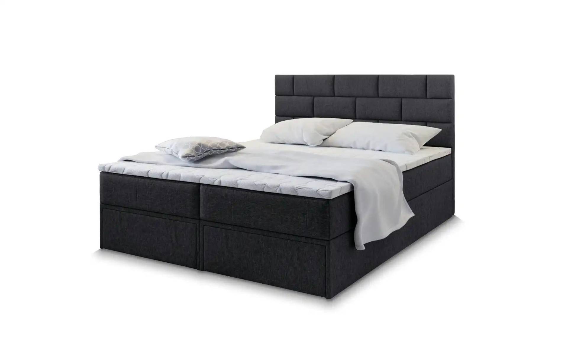 MASSENO Boxbett mit Bettkasten und 2 Schubladen Arinos ¦ schwarz ¦ Maße (cm): B: 180 H: 98 Betten > Polsterbetten - Höffner