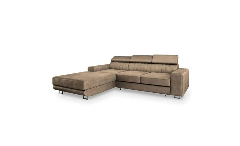 MASSENO Ecksofa mit Schlaffunktion Noto ¦ beige ¦ Maße (cm): B: 267 H: 89 Polstermöbel > Sofas > Ecksofas - Möbel Kraft