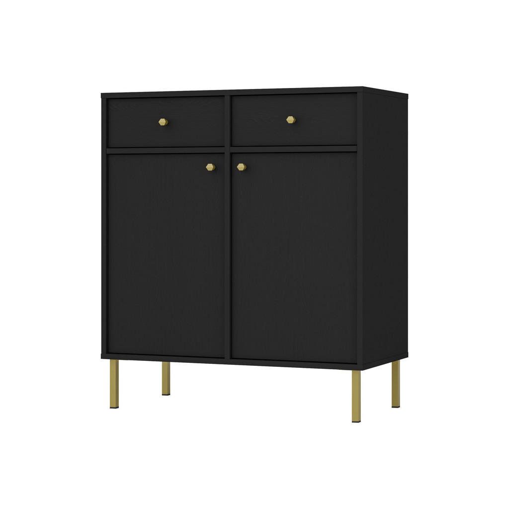 Masseno Sideboard, Graphit, Holzwerkstoff, 2 Schubladen, 84x95x41 cm, Wohnzimmer, Kommoden & Sideboards, Sideboards Masseno Sideboard, Graphit, Holzwerkstoff, 2 Schubladen, 84x95x41 cm, Wohnzimmer, Kommoden & Sideboards, Sideboards von MASSENO