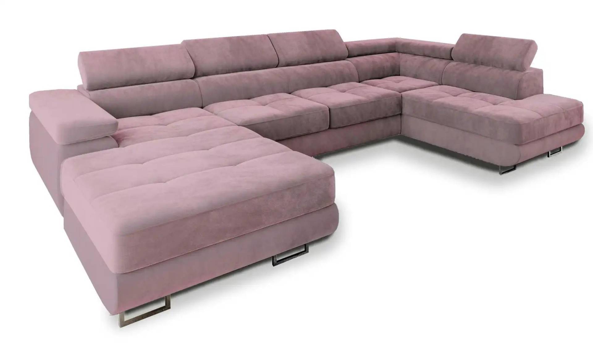 MASSENO Wohnlandschaft mit Schlaffunktion Casone ¦ lila/violett ¦ Maße (cm): B: 345 H: 90 Polstermöbel > Sofas > Schlafsofas - Möbel Kraft