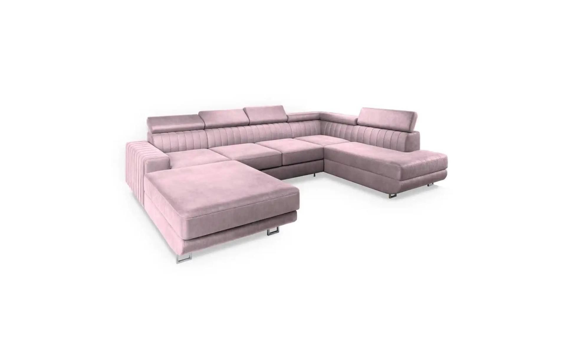 MASSENO Wohnlandschaft mit Schlaffunktion Siena ¦ lila/violett ¦ Maße (cm): B: 335 H: 89 Polstermöbel > Sofas > Schlafsofas - Möbel Kraft