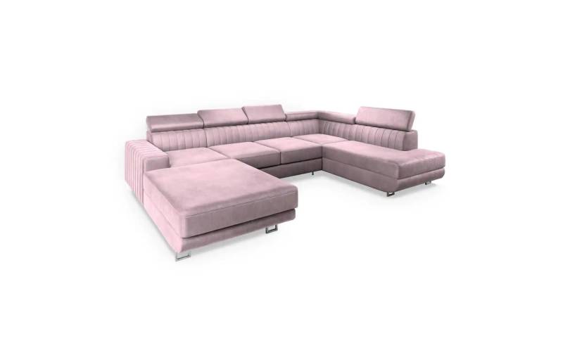 MASSENO Wohnlandschaft mit Schlaffunktion Siena ¦ lila/violett ¦ Maße (cm): B: 335 H: 89 Polstermöbel > Sofas > Schlafsofas - Möbel Kraft
