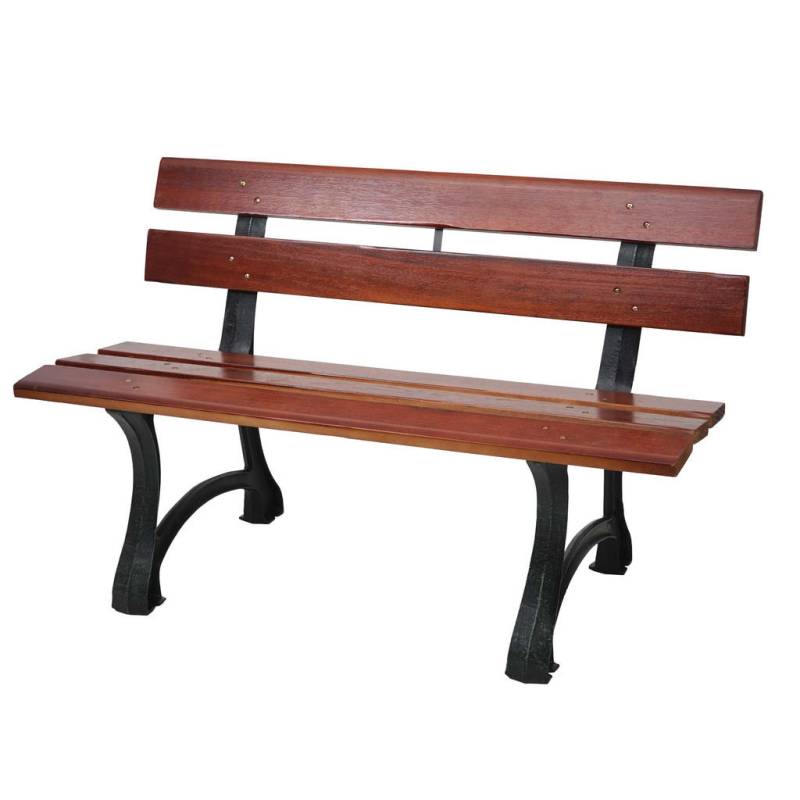 MCW GARTENBANK Schwarz, Teak