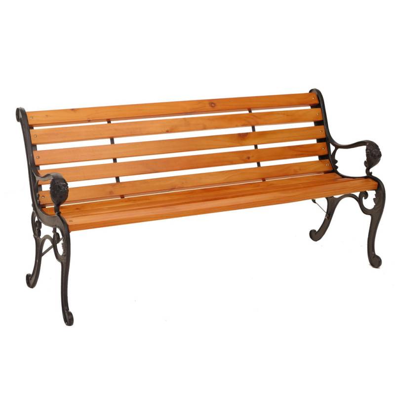 MCW GARTENBANK Schwarz, Teak