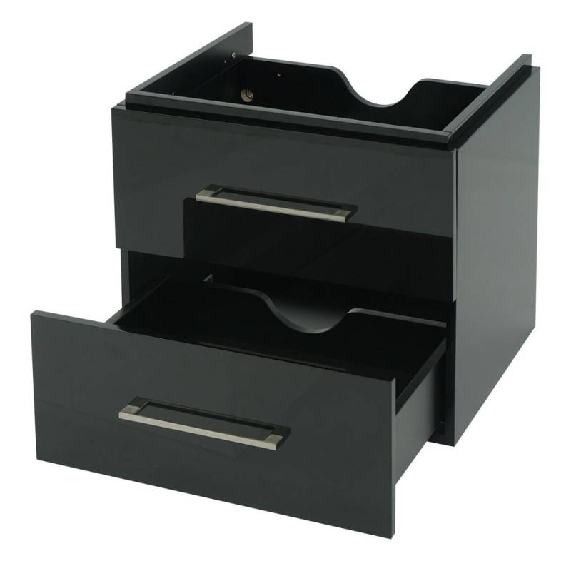 MCW WASCHBECKENUNTERSCHRANK Schwarz