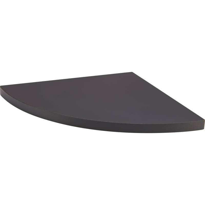 MDF-Eckregal Oldham 1,8 cm x 30 cm x 30 cm Mattschwarz