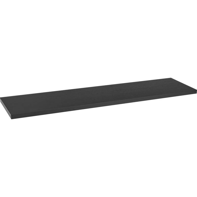 MDF-Wandregal Oldham 1,8 cm x 60 cm x 20 cm Schwarz