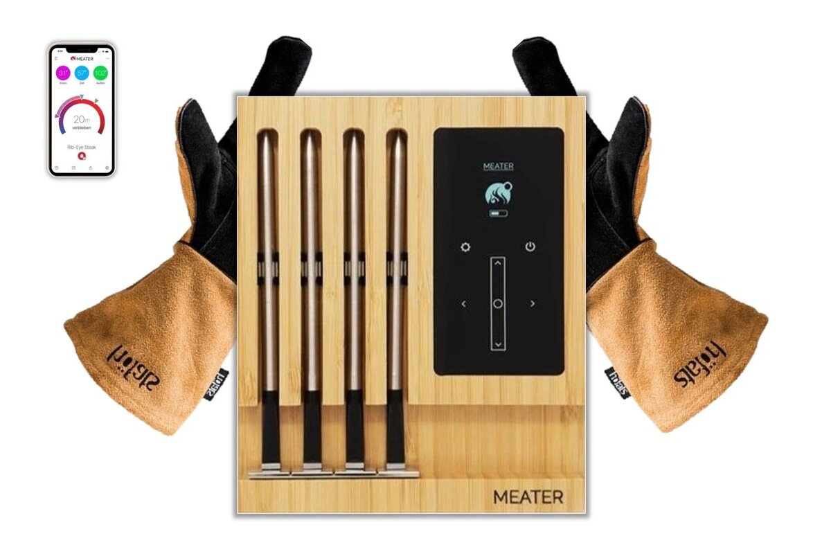MEATER BLOCK + Höfats Tools Handschuhe von Apption Labs GmbH