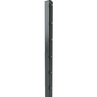 MEGA Zaunpfosten 80x40mm zweitlg. - Zaunhöhe ab 2230mm RAL 7016 Anthrazitgrau Standardpfosten 2230 mm (2-tlg.) mit Klemmhalter