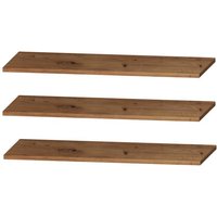 MELIKA 302SXSH Einlegeböden-Set 3 teilig für Kleiderschrank Braun