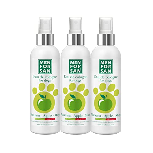 MENFORSAN Apple Eau de Cologne für Hunde 125 ml - Packung mit 3 Einheiten von Menforsan