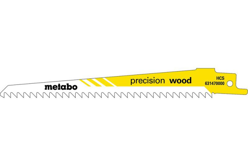 METABO 2 Säbelsägeblätter "precision wood" 150 x 1,25 mm, HCS, 4,0 mm/ 6 TPI (631120000) von Metabo Zubehör