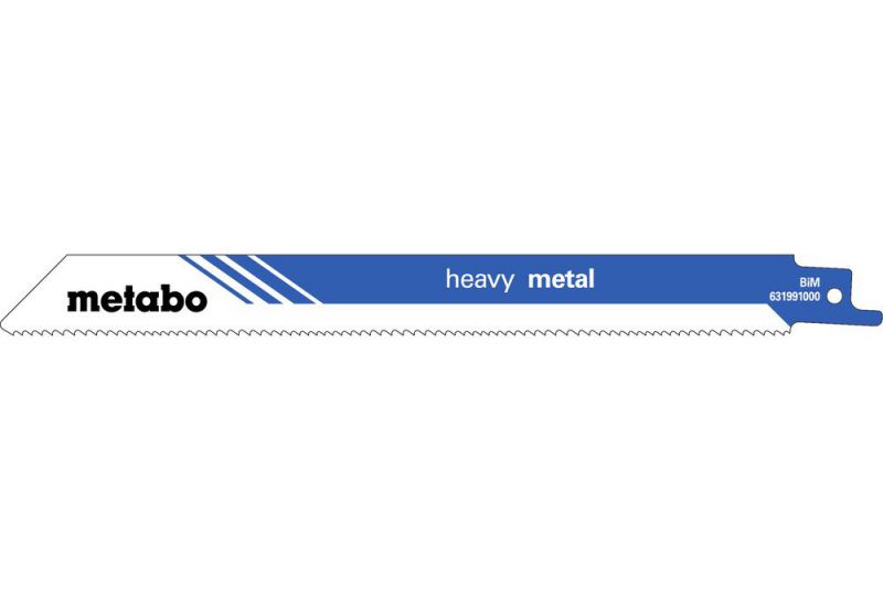 METABO 5 Säbelsägeblätter "heavy metal" 200 x 1,25 mm, BiM, 1,8-2,6 mm/ 10-14 TPI (631991000) von Metabo Zubehör