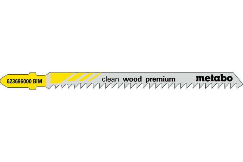 METABO 5 Stichsägeblätter "clean wood premium" 91/ 3,0 mm, BiM (623696000) von Metabo Zubehör