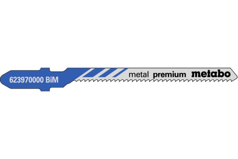 METABO 5 Stichsägeblätter "metal premium" 57/ 1,5 mm, BiM (623970000) von Metabo Zubehör