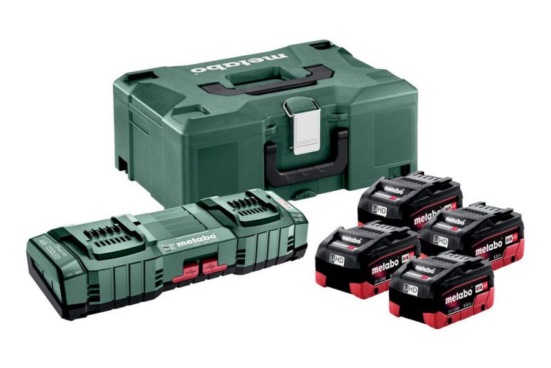 METABO Basic-Set 4x LiHD 5.5Ah ASC 145 DUO + ML (685180000) von Metabo Zubehör