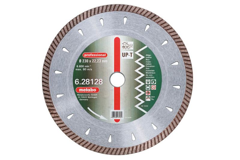 METABO Diamant-Trennscheibe, 125 x 2,2 x 22,23 mm, "professional", "UP-T", Turbo, Universal (628125000) von Metabo Zubehör