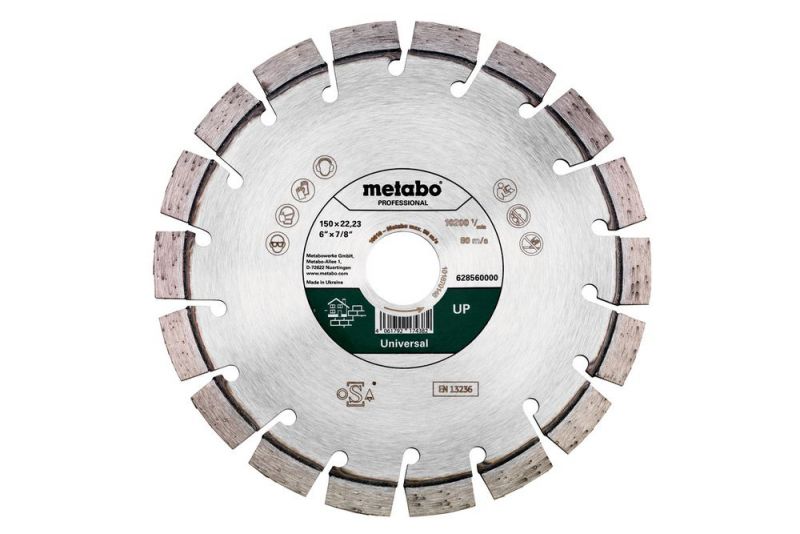 METABO Diamanttrennscheibe 150x22,23mm, "UP", Universal "professional" (628560000) von Metabo Zubehör