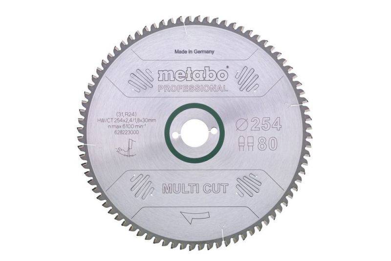 METABO Sägeblatt "multi cut - professional", 315x2,8/2,0x30, Z96 FZ/TZ, 5°neg. (628092000) von Metabo Zubehör