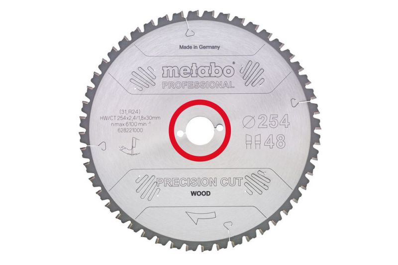 METABO Sägeblatt "precision cut wood - professional", 220x2,4/1,6x30, Z36 WZ 10° (628042000) von Metabo Zubehör