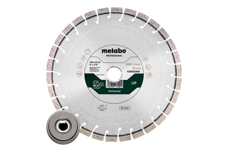 METABO Set: 1xDiamanttrennscheibe 230x22,23mm, "UP" +1xQuickspannmutter M14 (628583000) von Metabo Zubehör