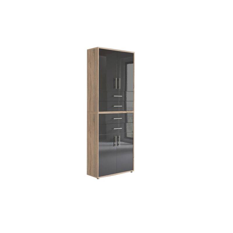MID.YOU AKTENSCHRANK Sonoma Eiche, Anthrazit Hochglanz MID.YOU AKTENSCHRANK Sonoma Eiche, Anthrazit Hochglanz