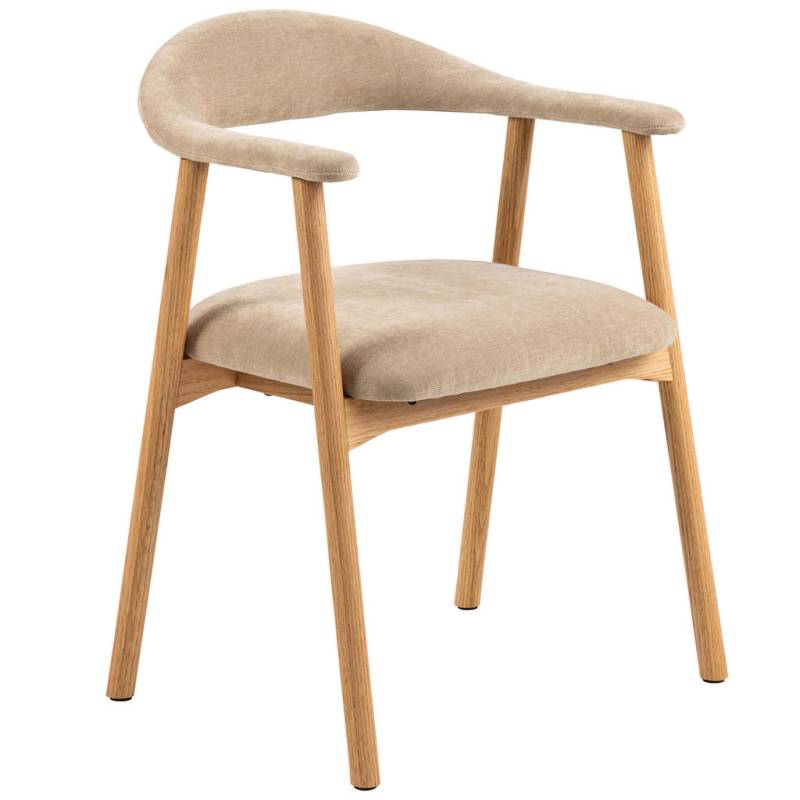 MID.YOU ARMLEHNSTUHL Eiche, Beige
