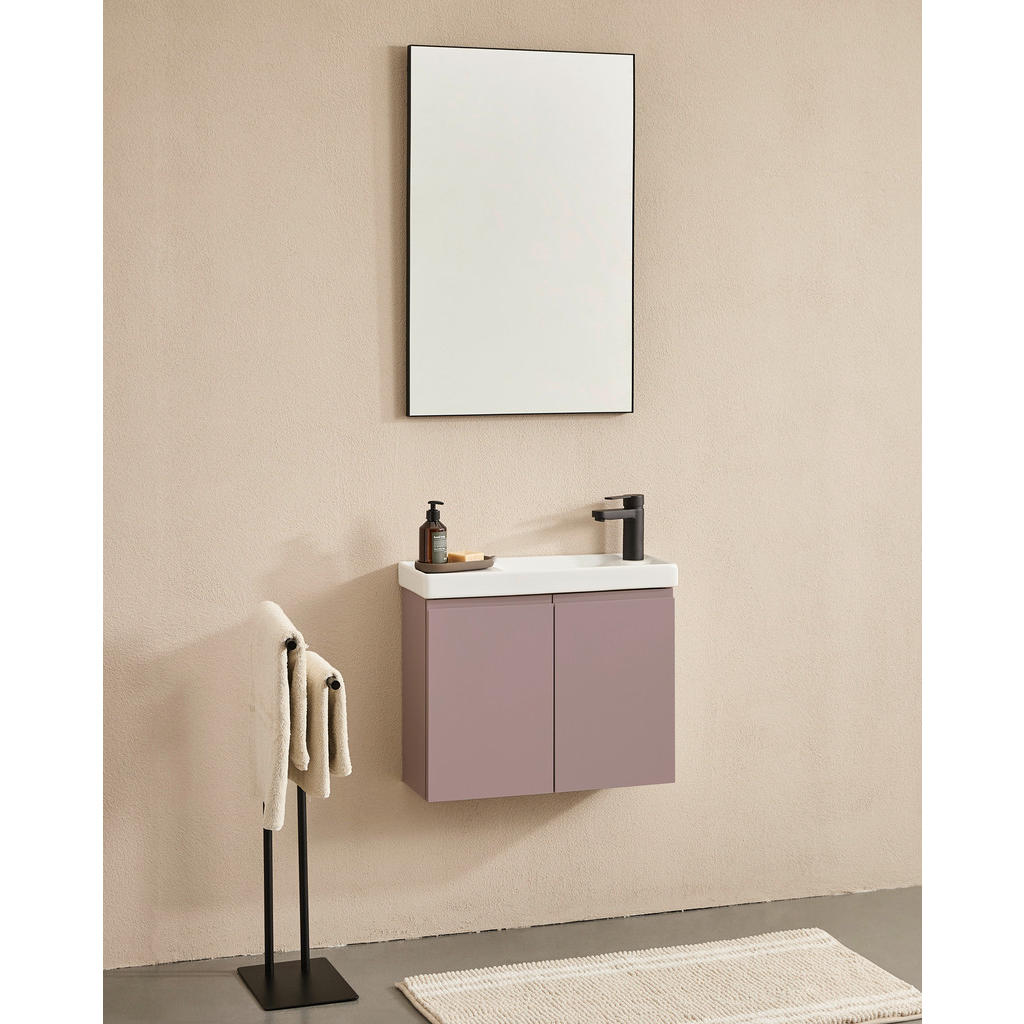 Mid.you Badezimmer Coast, Rosa, Holzwerkstoff, 3-teilig, Kiefer, 60x140x22 cm, FSC Mix, CE, hängend, individuelle Inneneinteilung, Badezimmer, Badmöbelsets & Badmöbelserien, Badmöbel-Sets von MID.YOU