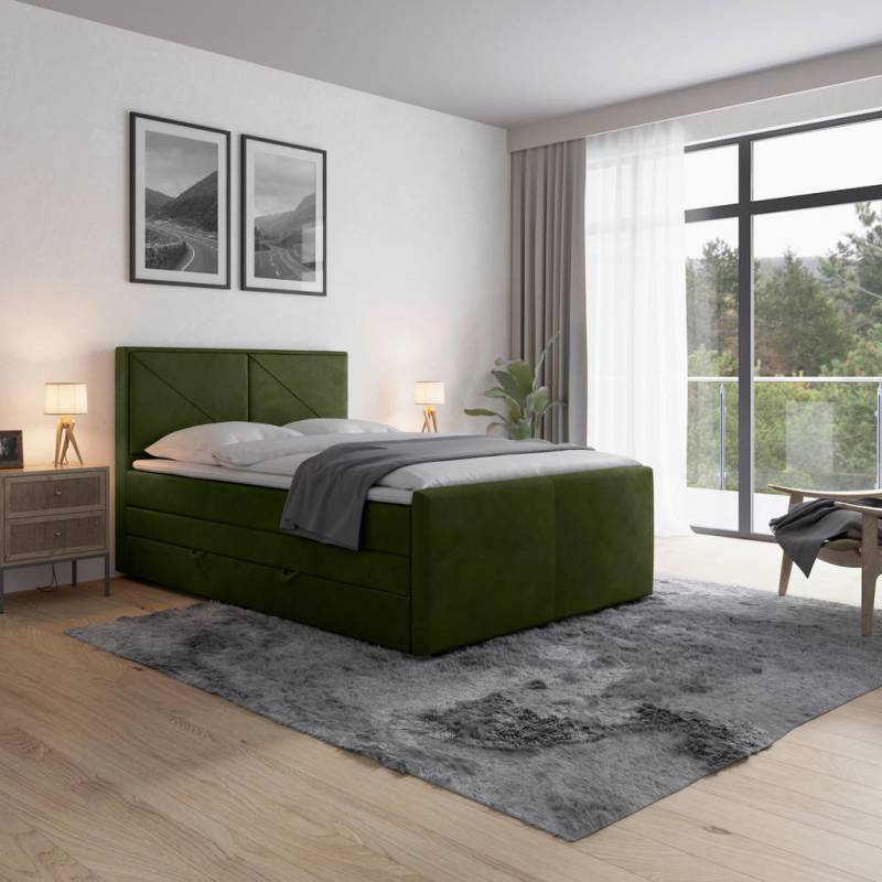 MID.YOU BOXSPRINGBETT Grün