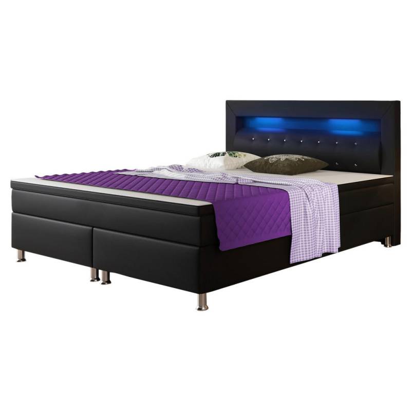 MID.YOU Boxspringbett Schwarz