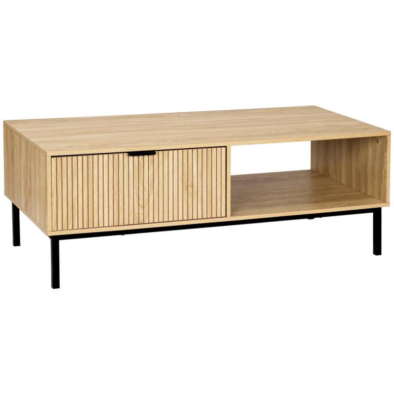 MID.YOU COUCHTISCH Natur, Schwarz