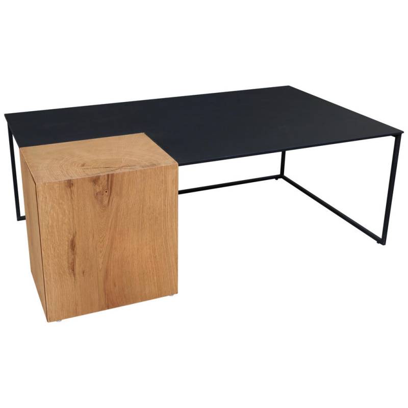 MID.YOU COUCHTISCH Natur, Schwarz