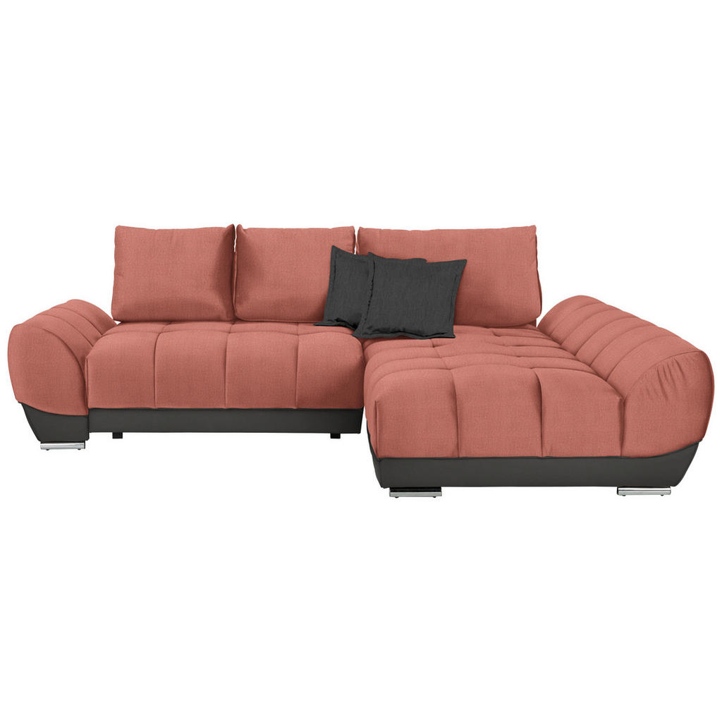 MID.YOU ECKSOFA Braun, Grau, Rosa